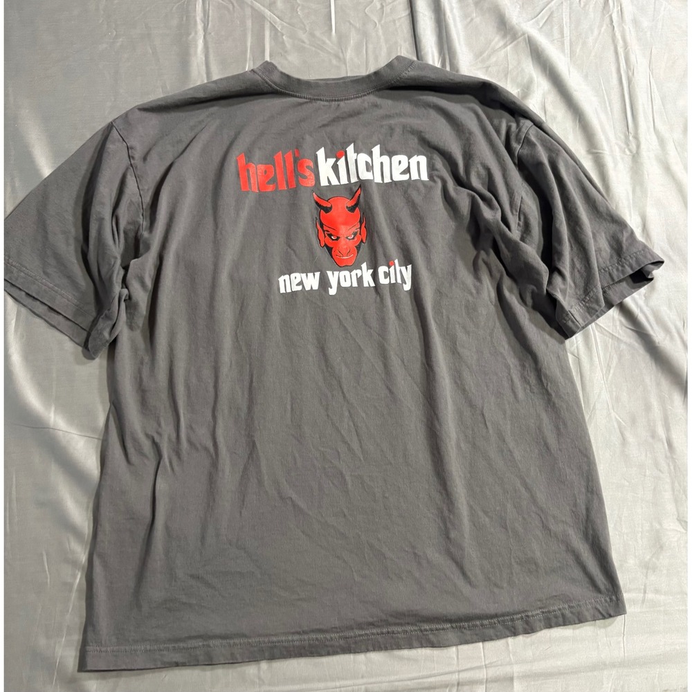 US Clothing Company Hells Kitchen NYC Devil Graphic T-Shirt Gray Mens XXL